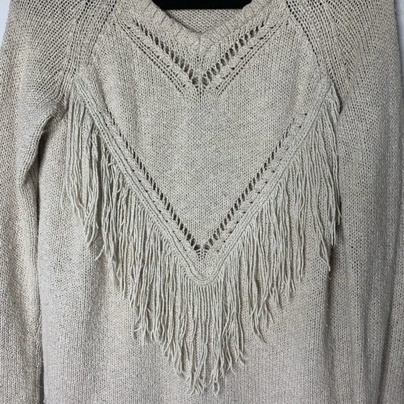 Show me your Mumu mellow fringe heart sweater XS - Picture 4 of 7
